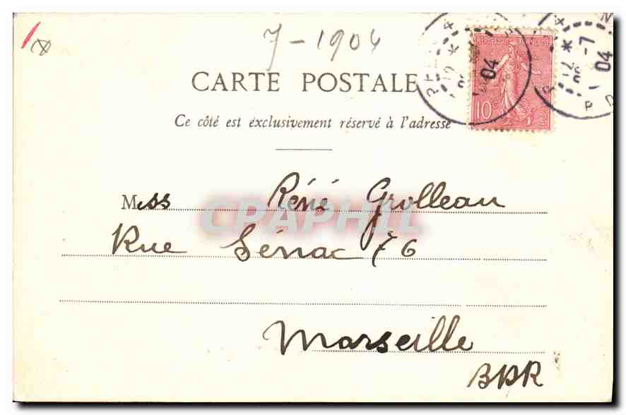 CPA Paris Theatre Francais  — Rückseite