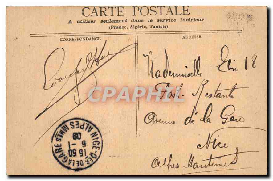 CPA Paris Theatre du Vaudeville deb Italiens  — Rückseite