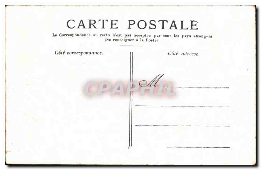 CPA Paris La Colonne Vendome  — Verso