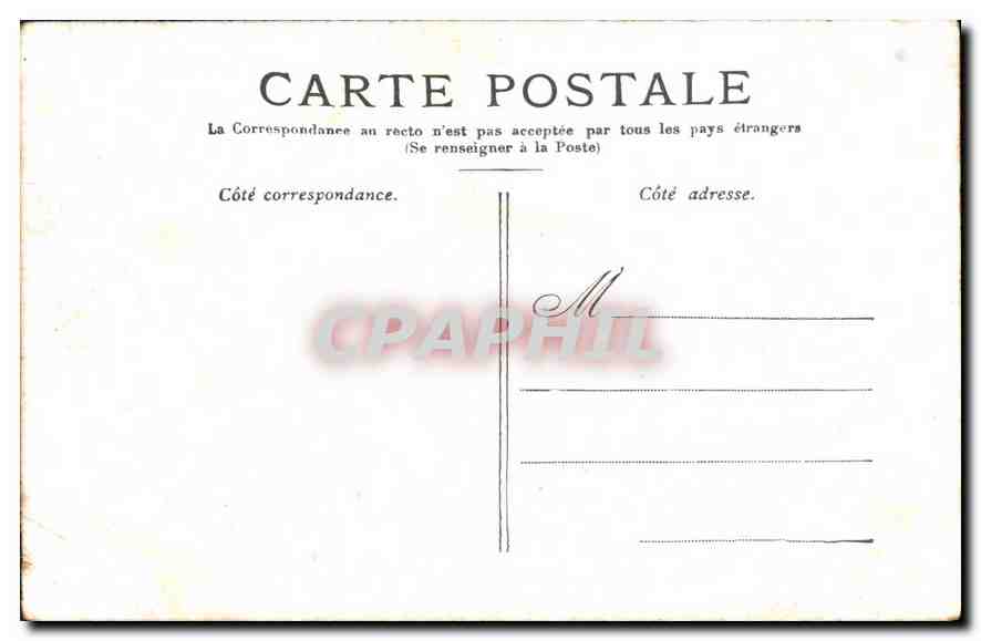 CPA Paris l'Hotel de Ville  — Rückseite