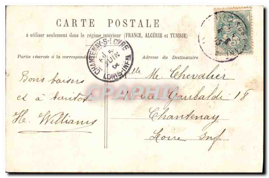 CPA Eglise Sainte Etienne du Mont  — Rückseite