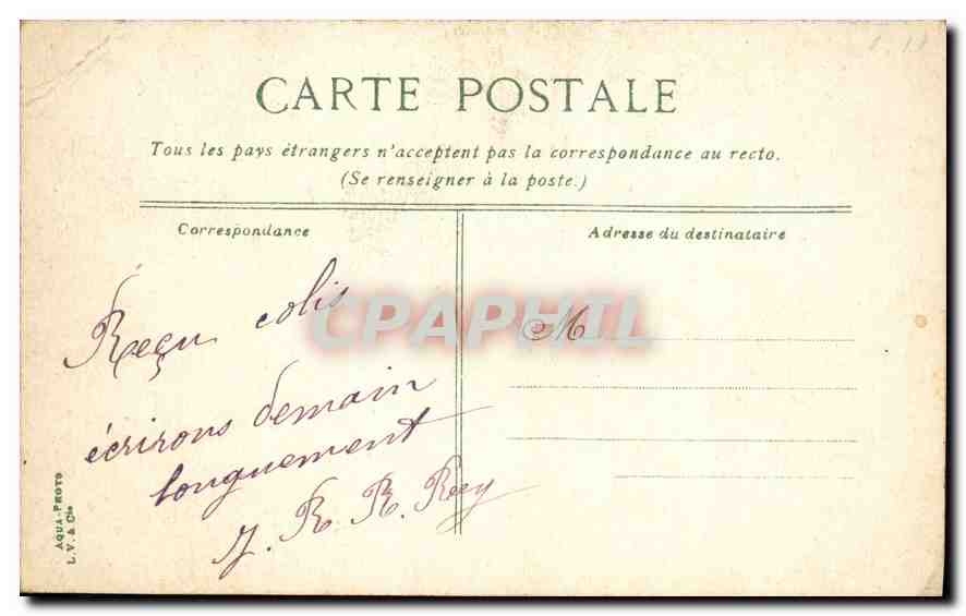 CPA Paris L'Institut de France  — Rückseite