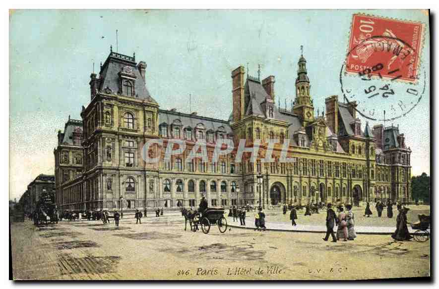CPA Paris l'Hotel de Ville 