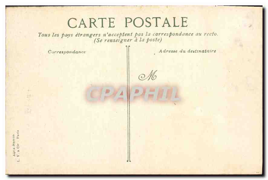 CPA Paris Vue generale prise du Louvre  — Rückseite