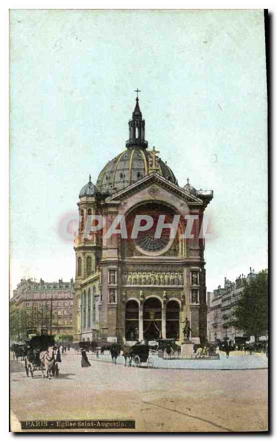 CPA Paris Eglise Saint Augustin 