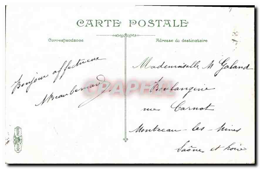 CPA Paris Notre Dame  — Verso