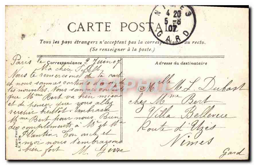 CPA Paris Le Theatre Francais  — Rückseite