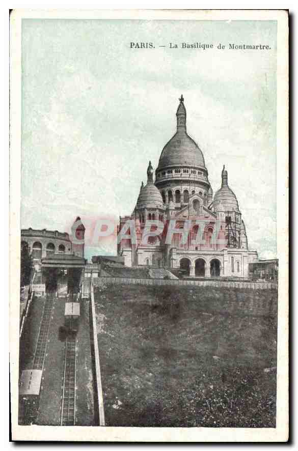 CPA Paris La Basilique de Montmartre 