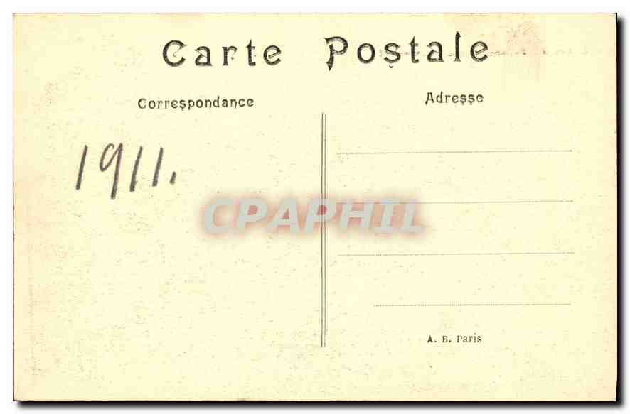 CPA Paris L'Arc de Triomphe du Carrousel  — Rückseite