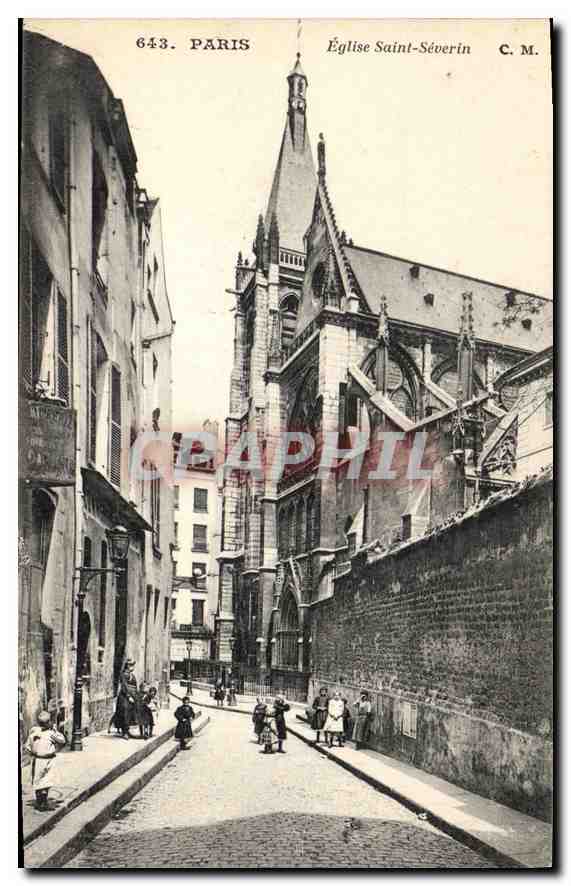 CPA Paris Eglise Saint Severin 