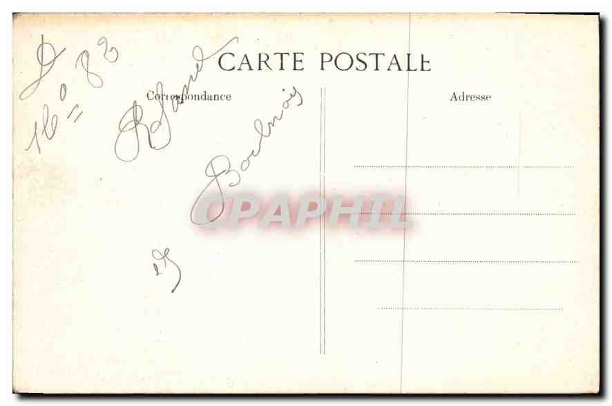 CPA Paris La Seine prise du Trocadero  Pont el Place de la Concorde  — Rückseite