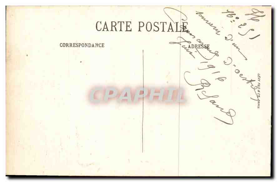 CPA Paris La Seine prise du Trocadero  — Rückseite