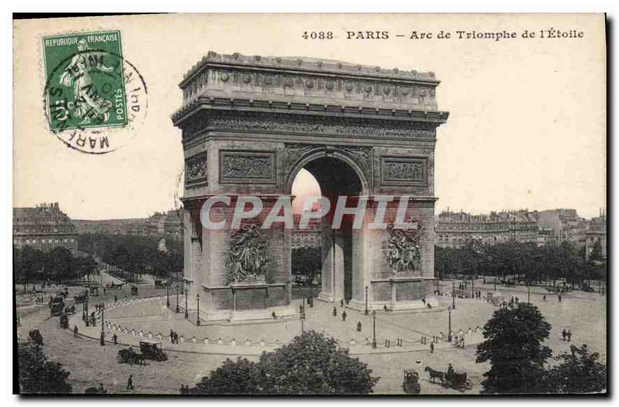 CPA Paris Arc de Triomphe de l'Etoile 