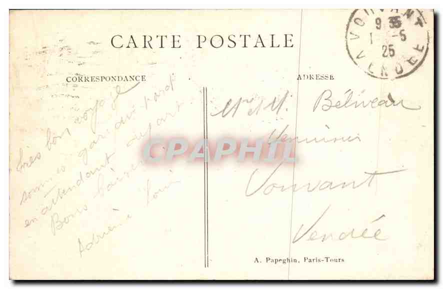 CPA Paris l'Hotel de Ville et le Pont d'Arcole  — Verso