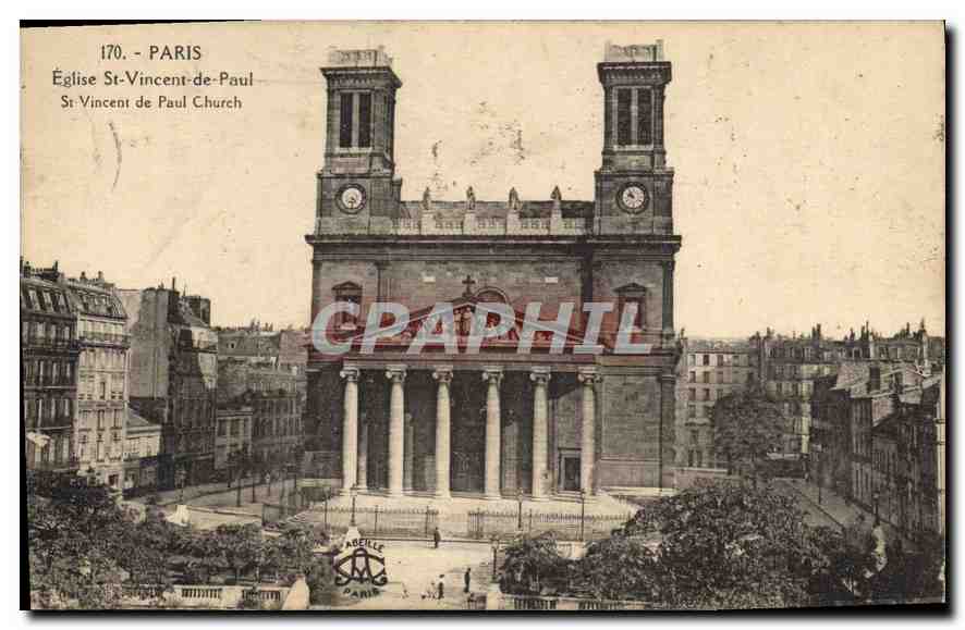 CPA Paris Eglise St Vincent de Paul 