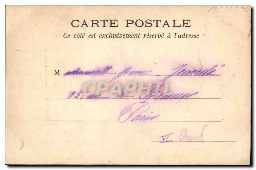CPA Paris Eglise Saint Laurent  — Rückseite