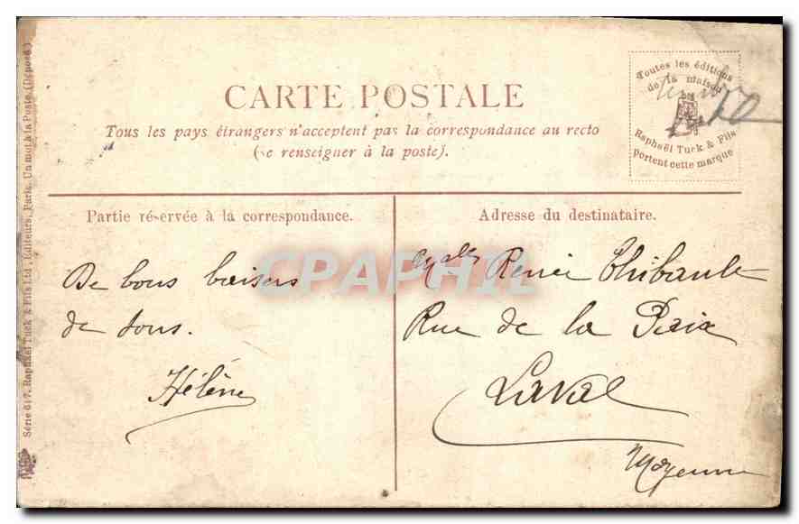 CPA Paris Jardin des Tuileries  — Rückseite
