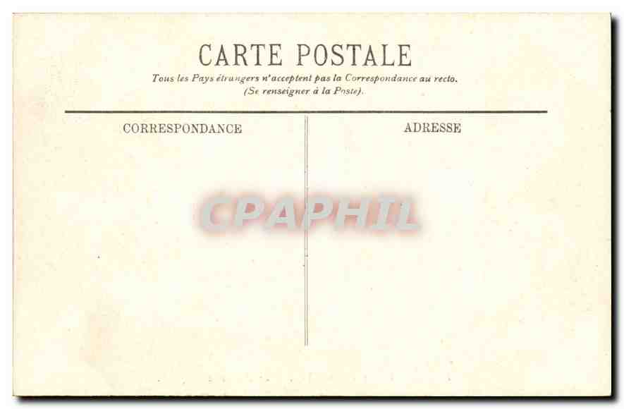 CPA Paris Chapelle Louis XVI Jardin de la Chapelle  — Rückseite