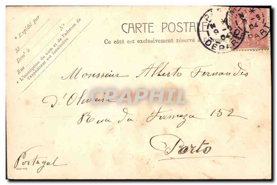 CPA Paris Theatre Francais  — Verso