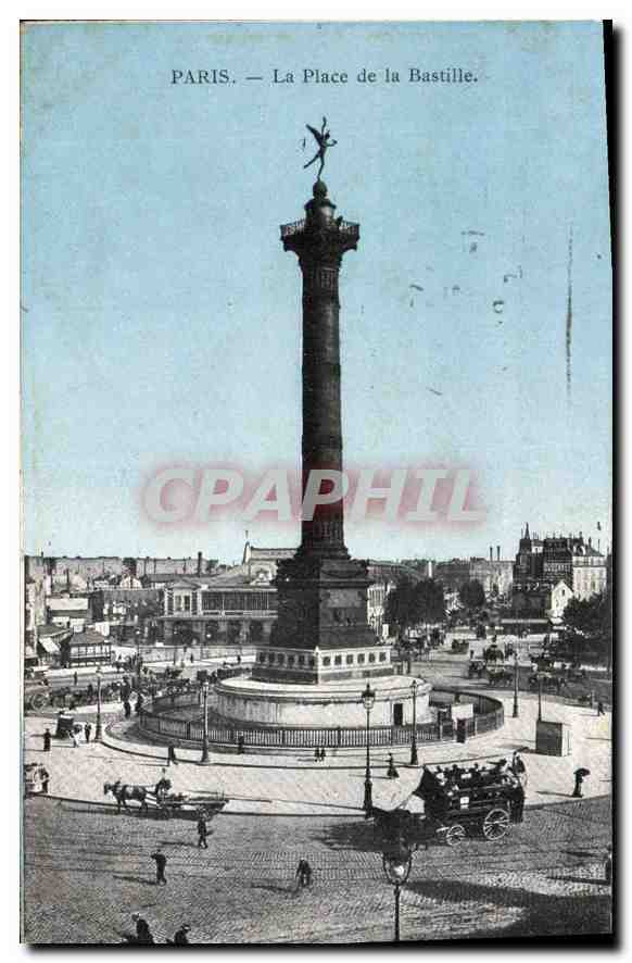 CPA Paris La Place de la Bastille 