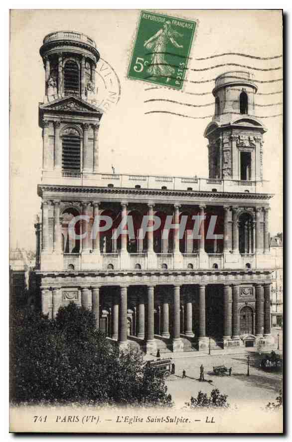 CPA Paris l'Eglise Saint Sulpice 