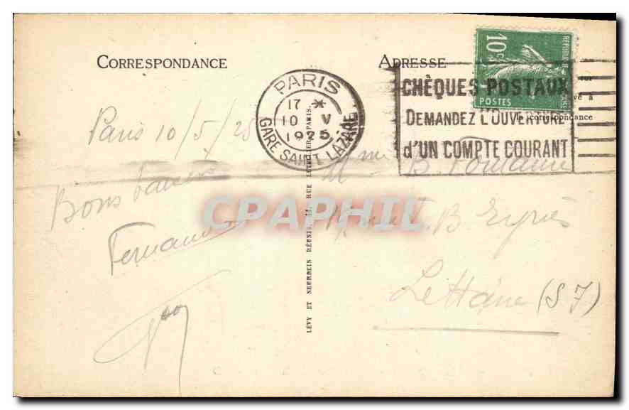 CPA Paris Le Jube de l'Eglise Saint Etienne du Mont  — Verso