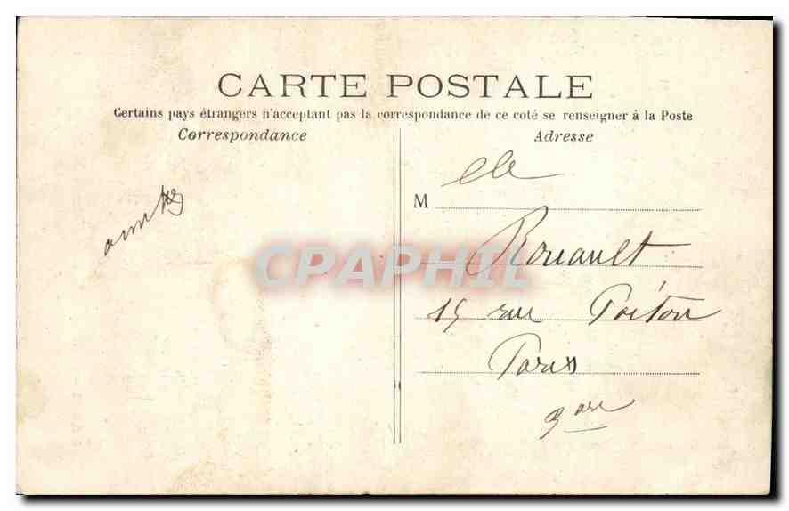 CPA Paris Basilique de Montmartre  — Rückseite