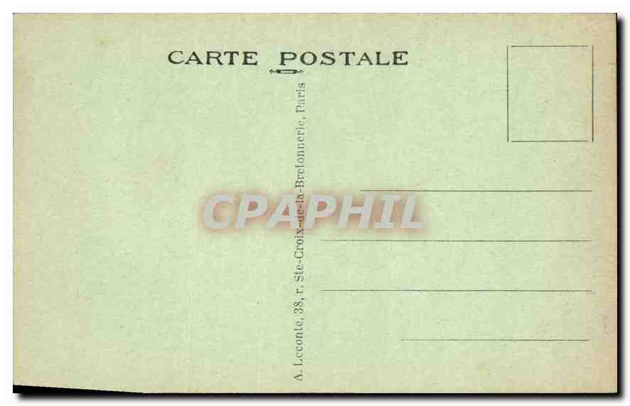 CPA Paris Bois de Boulogne La Cascade  — Rückseite