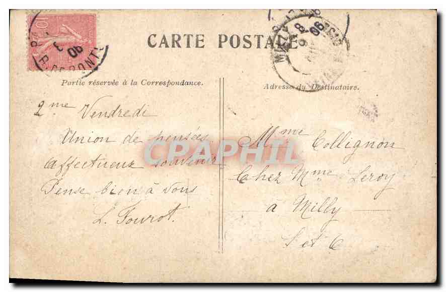 CPA Paris Le Palais de Luxembourg  — Verso