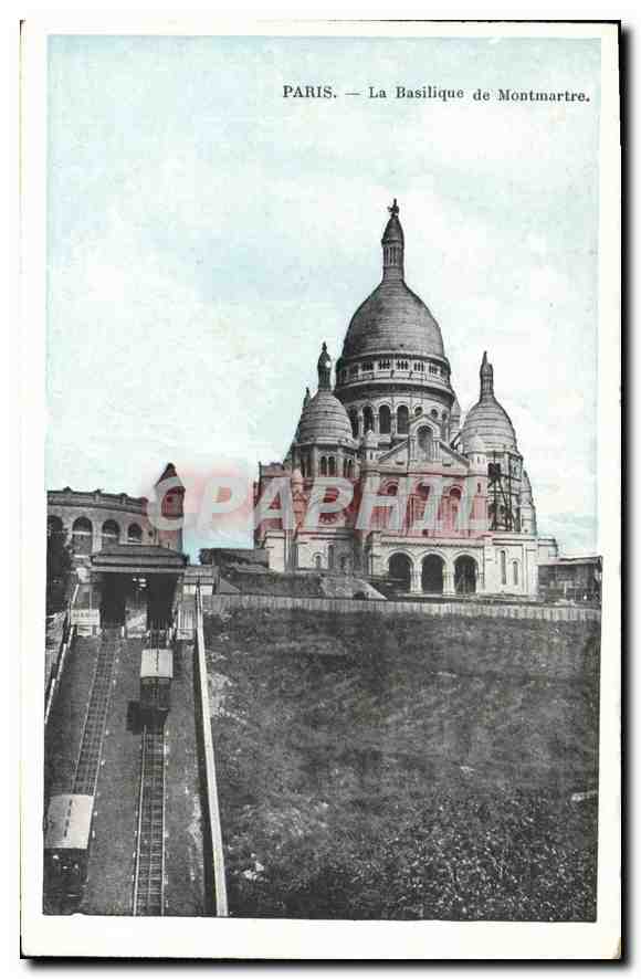CPA Paris La Basilique de Montmartre 
