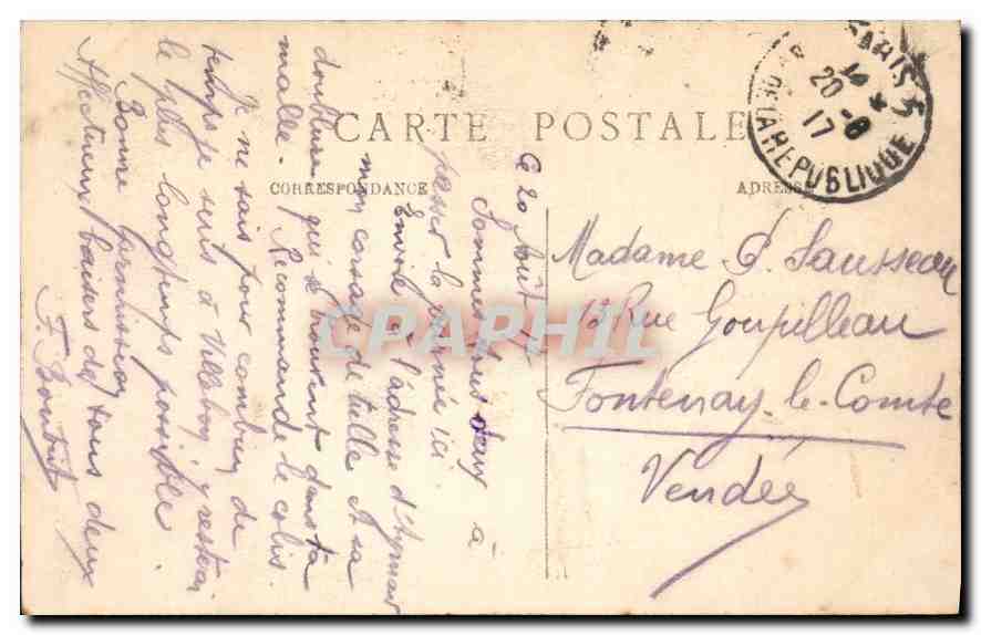 CPA Paris Eglise de la Trinite  — Rückseite