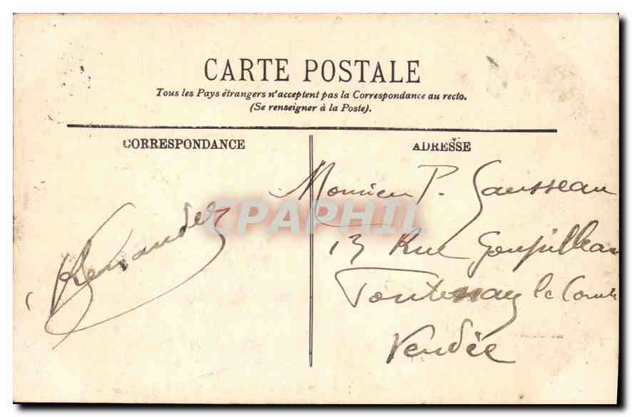 CPA Paris Place de la Concorde et la Seine  — Rückseite