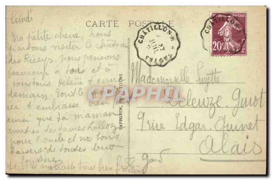 CPA Paris La Tour Saint Jacques  — Verso