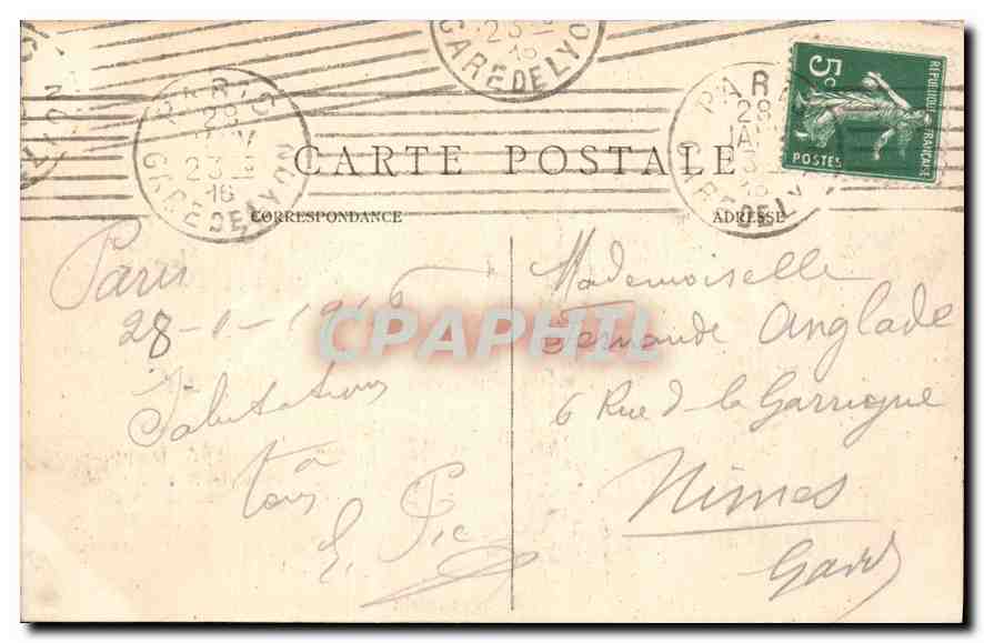 CPA Paris Le Panorama des Septs Ponts  — Rückseite