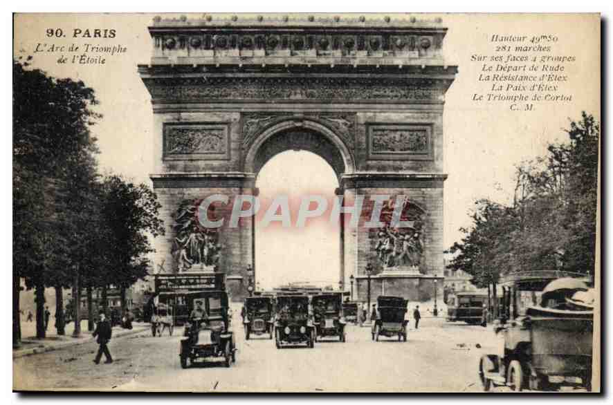 CPA Paris l'Arc de Triomphe de l'Etoile 