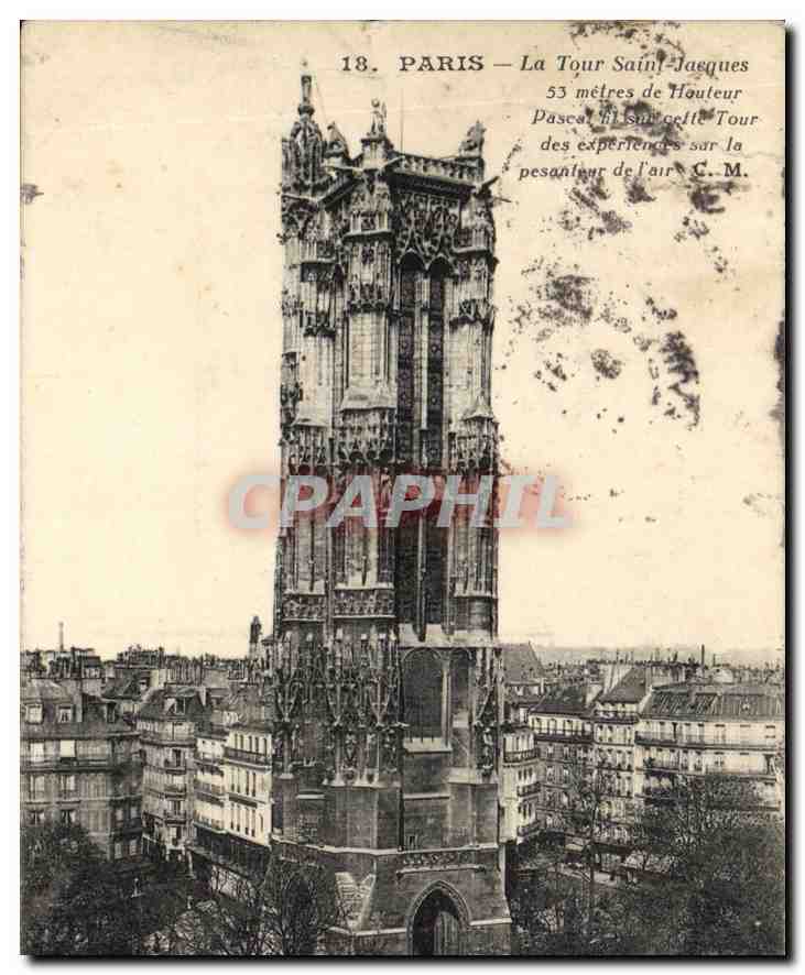 CPA Paris La Tour Saint Jacques 