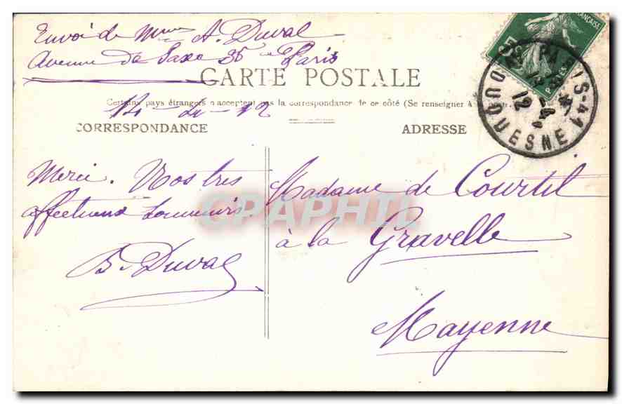 CPA Paris Un coin des Champs Elysees  — Rückseite