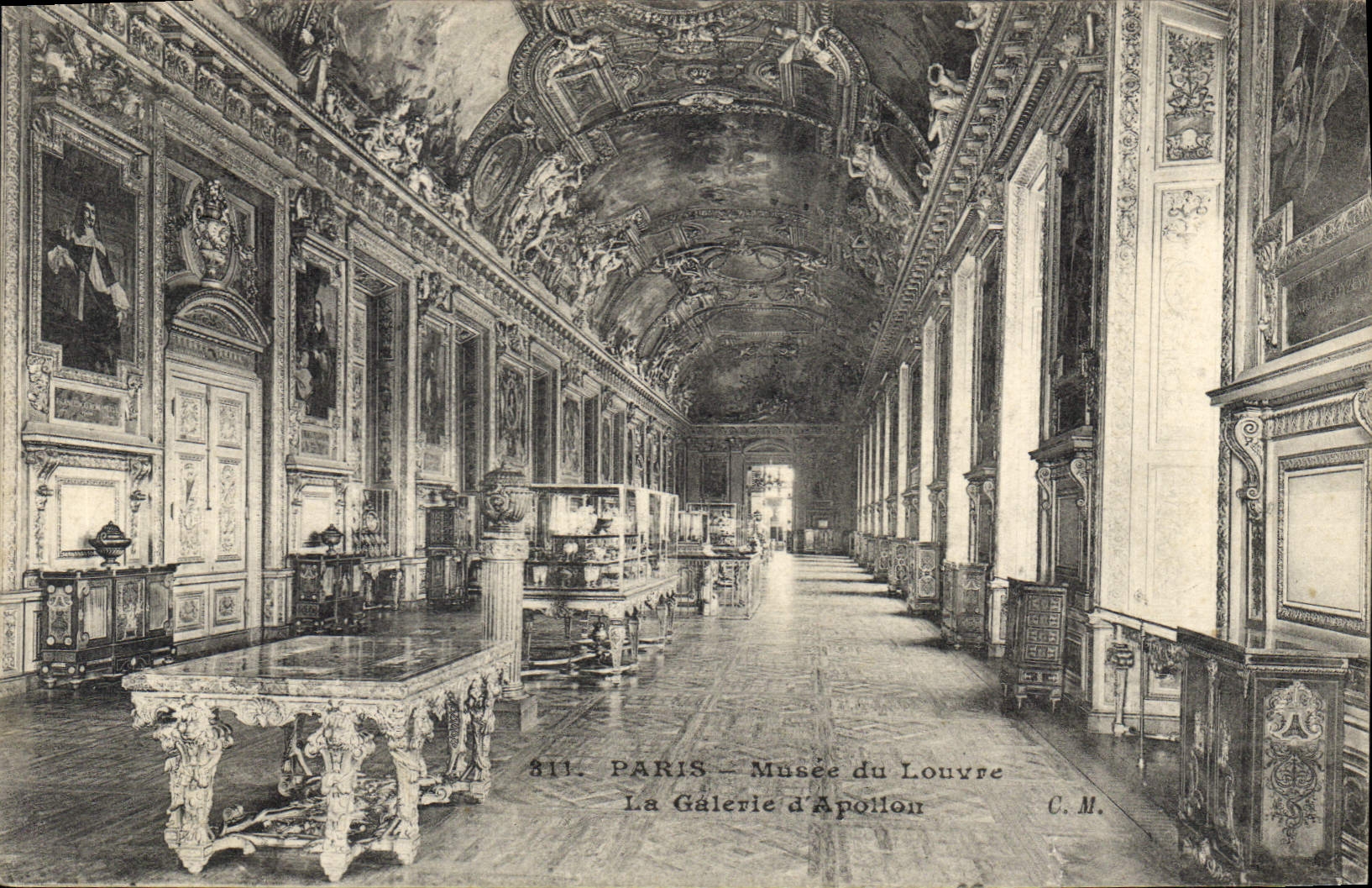 CPA Paris Musee du Louvre La Galerie d'Apollon 