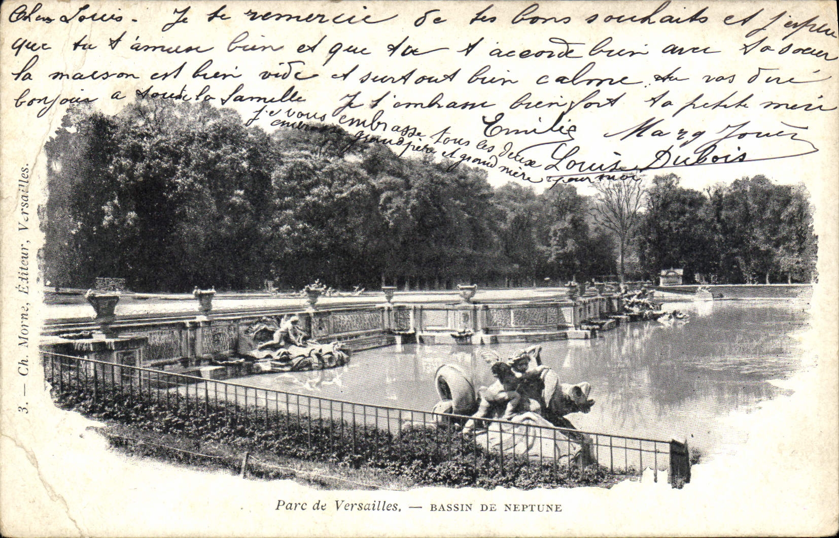 CPA Paris Parc de Versailles Bassin de Neptune 