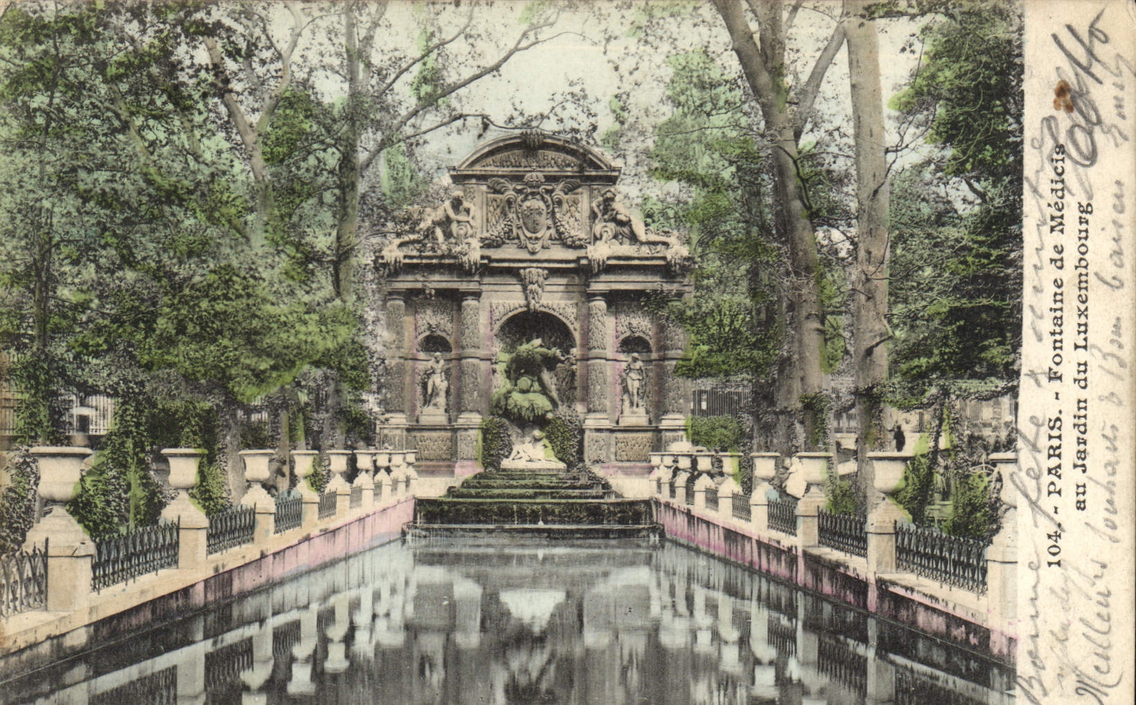 CPA Paris Fontaine de Mediela au Jardin du Luxembourg 