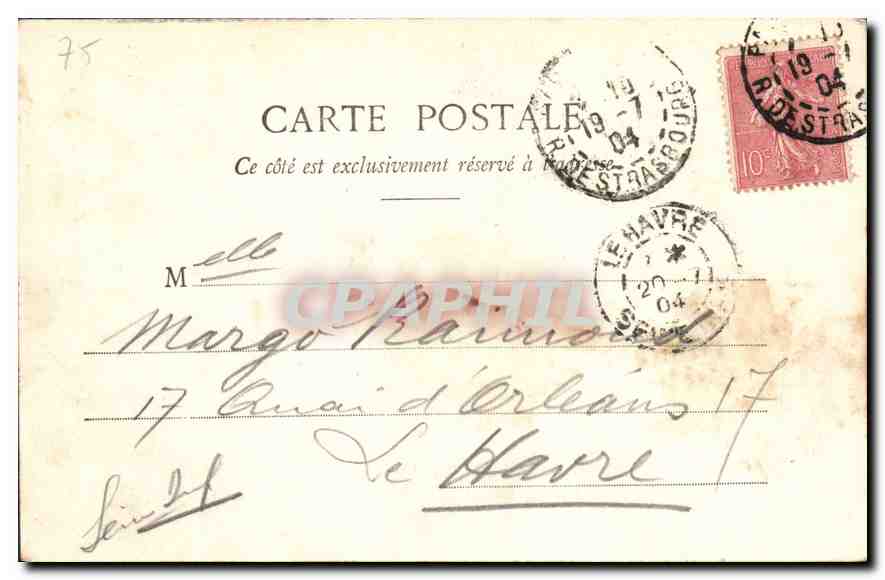 CPA Paris Fontaine de Mediela au Jardin du Luxembourg  — Rückseite