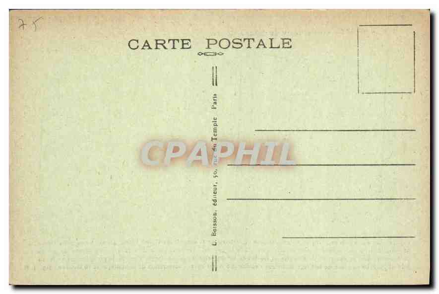 CPA Paris Basilique du Sacre Coeur  — Rückseite