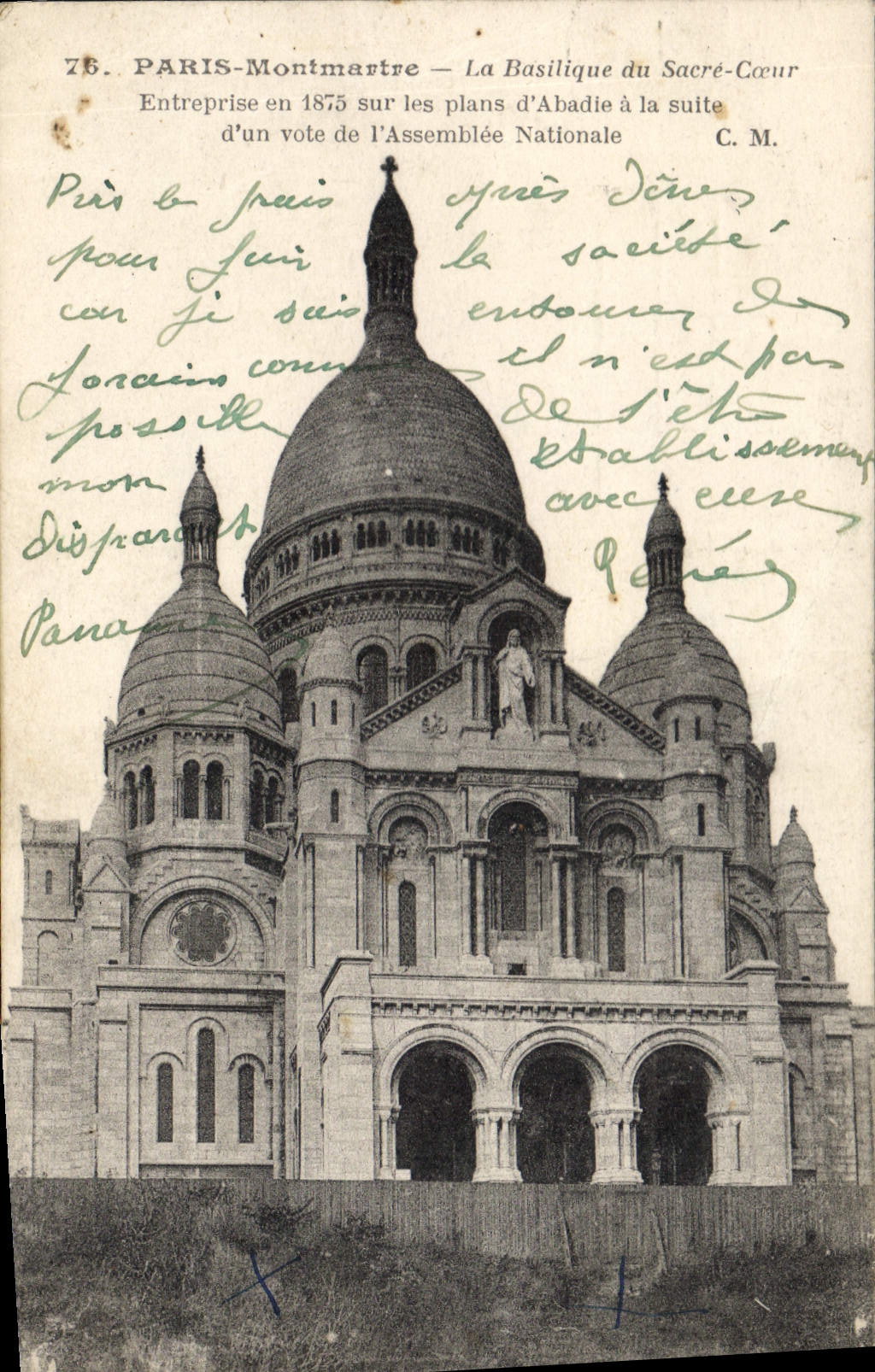 CPA Paris Montmartre La Basilique du Sacre Coeur 