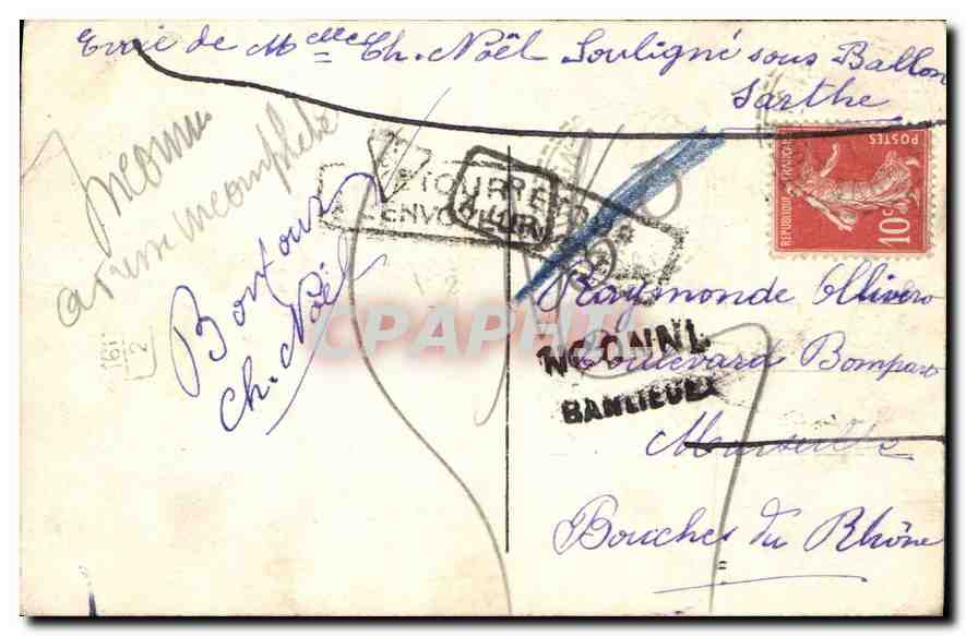 Arc de Triomphe — Paris — éditeur inconnu, n° de série non visible — Verso