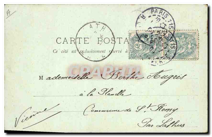 CPA Paris Le Trocadero et le Jardins  — Rückseite