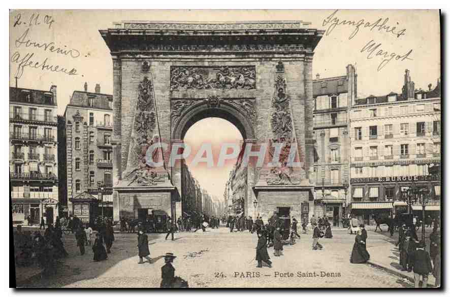 CPA Paris Porte Saint Denis 