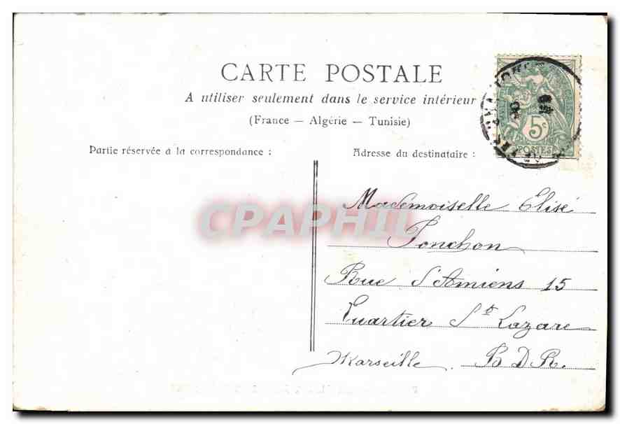 CPA Paris La Chambre des Deputes  — Rückseite