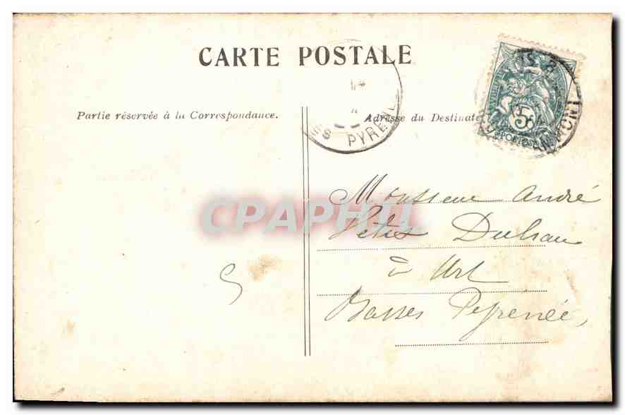 CPA Paris Le Louvre Pavillon de Flope  — Rückseite
