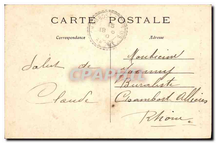 CPA Paris Colonne de Juillet Place de la Bastille  — Rückseite