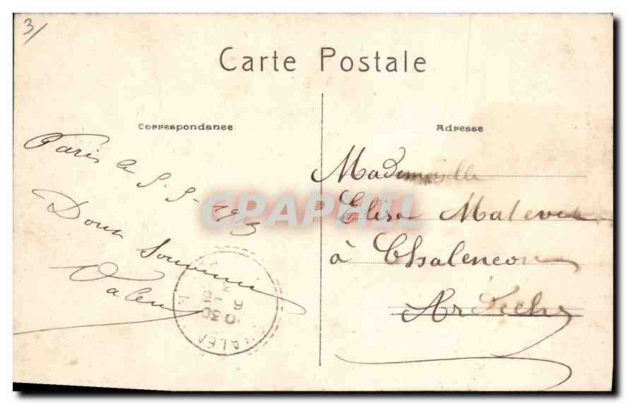 CPA Paris Abside de Notre Dame  — Rückseite